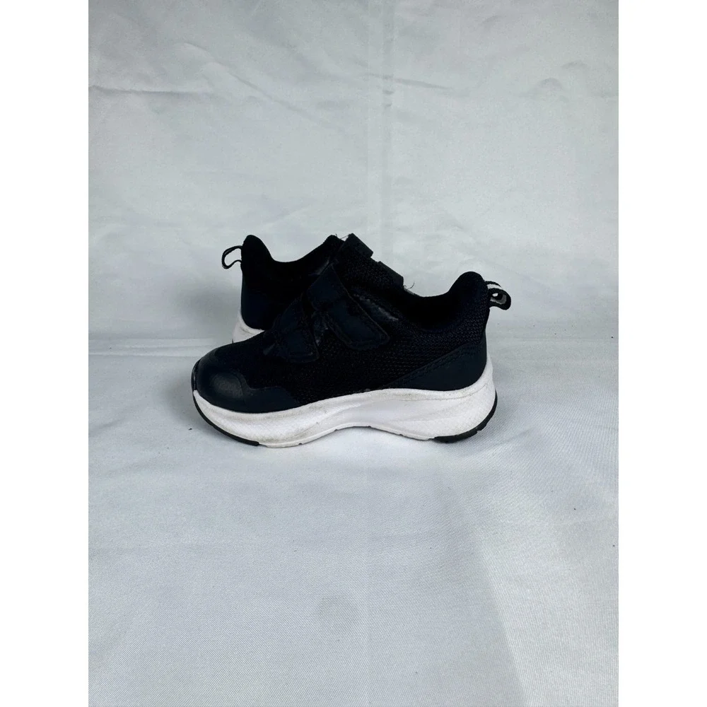 Athletic Works IBAW43CA001 Toddlers 4 Jogger Sneakers Black Hook & Loop Shoes